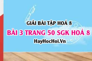 Giải bài 3 trang 50 SGK Hoá 8: Phản ứng hoá học